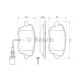 Колодки гальмівні (передні) Seat Ibiza/VW Polo 01-09/Skoda Fabia 99-14/Roomster 06-15 (+датчик)