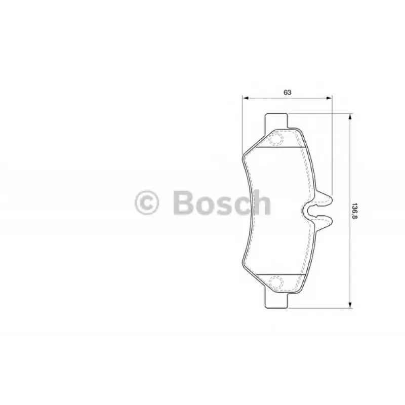 Колодки гальмівні (задні) MB Sprinter 209-319 CDI/VW Crafter 30-35 06- (Bosch)