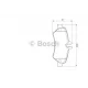 Колодки гальмівні (задні) MB Sprinter 209-319 CDI/VW Crafter 30-35 06- (Bosch)