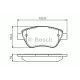 Колодки гальмівні (передні) Fiat Doblo/Citroen Nemo/Peugeot Bipper 08- (Bosch)