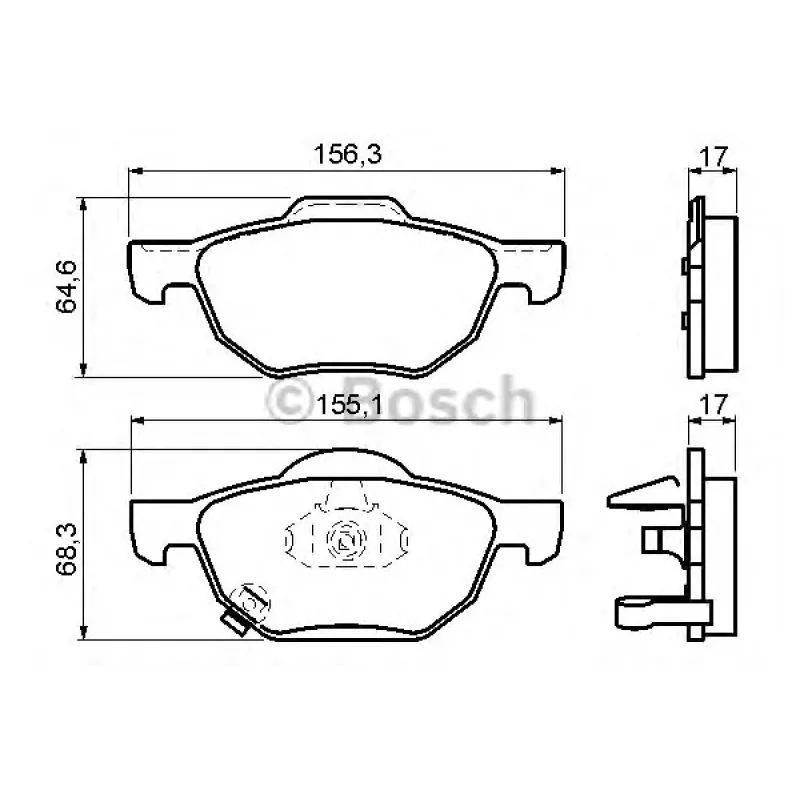 Колодки гальмівні (передні) Honda Accord VII 2.0/2.2 i-CTDi/2.4 03-08 (ATE)