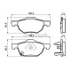 Колодки гальмівні (передні) Honda Accord VII 2.0/2.2 i-CTDi/2.4 03-08 (ATE)