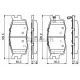 Колодки гальмівні (передні) Kia Rio II 05-/Hyundai i20 08-15/Accent 05-10