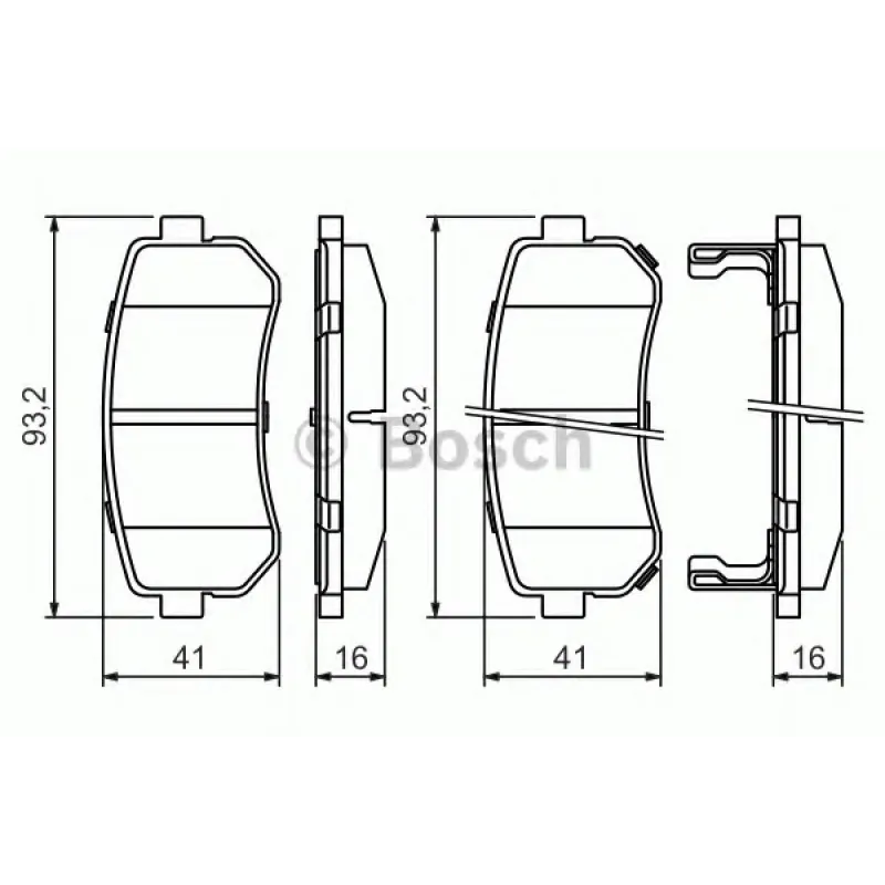 Комплект гальмівних колодок (задніх) Hyundai Accent/I20/I30/Ix35/Sonata/Kia Ceed/Rio/Sportage 1.2-3.3 05-