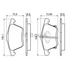 Колодки гальмівні (передні) Mazda 6 02-08
