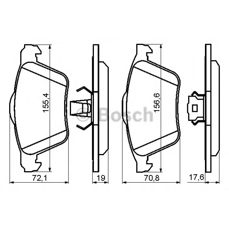 Колодки гальмівні (передні) Volvo S60 00-10/V70 01-08/S80 01-06/XC90 02-14