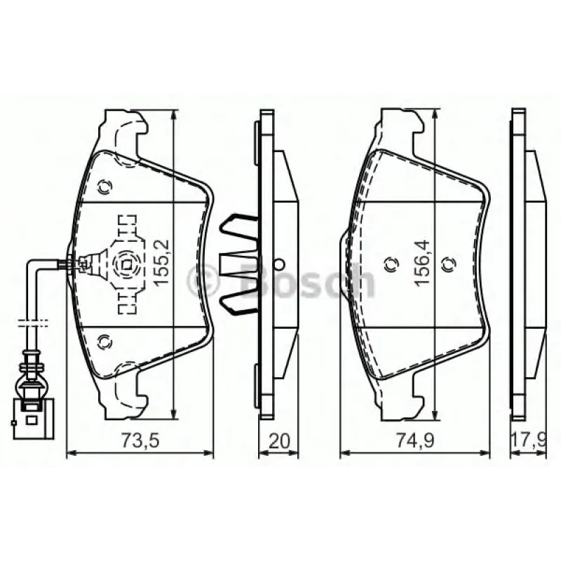 Колодки гальмівні (передні) VW Touareg 2.5TDI 03-10
