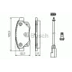 Колодки гальмівні (задні) Ford Transit V347 06-14 (+датчики)
