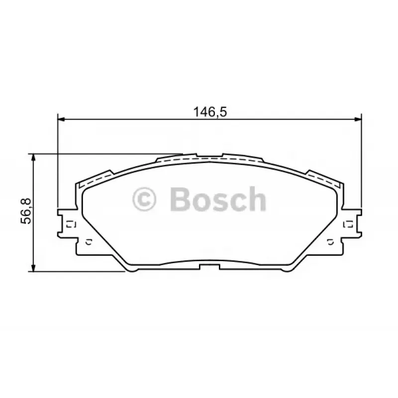 Колодки гальмівні (передні) Toyota RAV4 2.0-3.5/Prius 1.8 05-