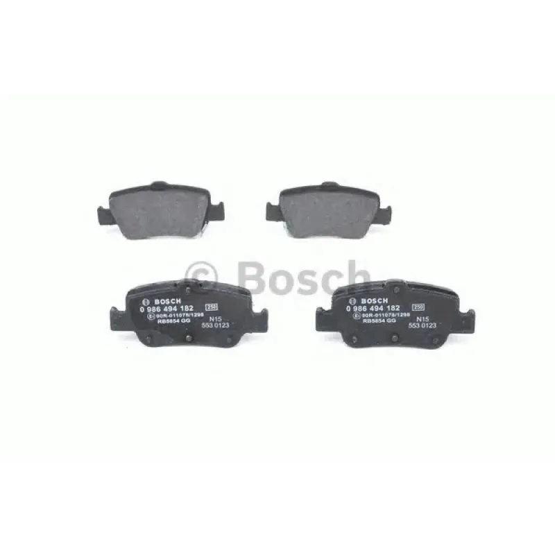Колодки гальмівні (задні) Toyota Auris 06-/Corolla 1.3-2.0D 12- (Bosch)