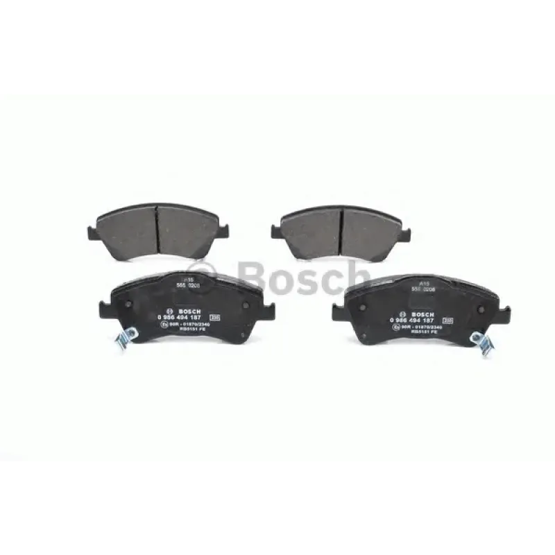 Колодки гальмівні (передні) Toyota Auris/Avensis 08- (Bosch) (з датчиком)