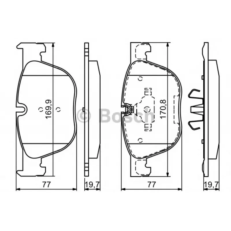 Колодки гальмівні (передні) BMW X4 (F26) 14-18/X5 (E70/F15/F85) 06-18/X6 (E71/E72/F16/F86) 08-19