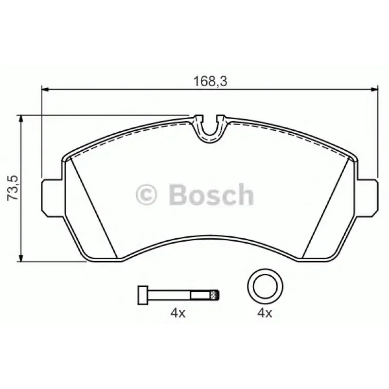 Колодки тормозные (передні) MB Sprinter (906,907,910) 210-519CDI/VW Crafter 30-35/30-50 06-(спарка)