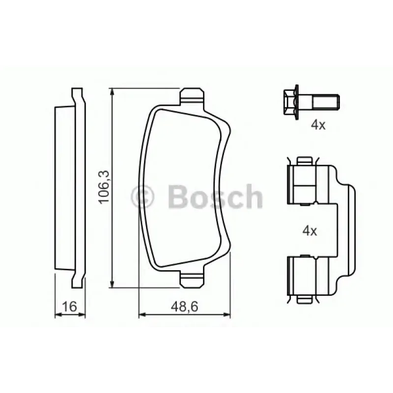 Колодки гальмівні (задні) Ford Galaxy/Land Rover Freelander 2/Volvo S80/V70 06- (TRW)