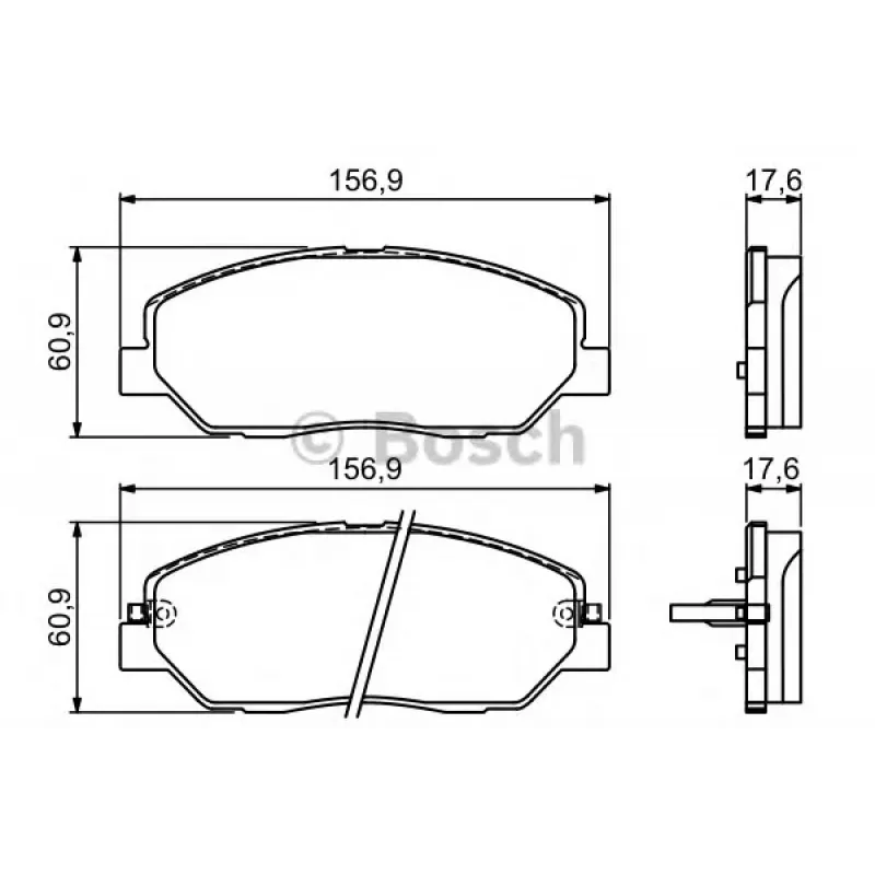 Колодки гальмівні (передні) Hyundai Santa Fe II/III/Genesis 06-/Kia Sorento/Ssangyong Korando 09-