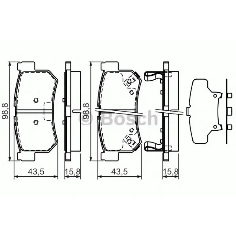 Колодки гальмівні (задні) Daewoo Rexton 02-/SsangYong Actyon 05-