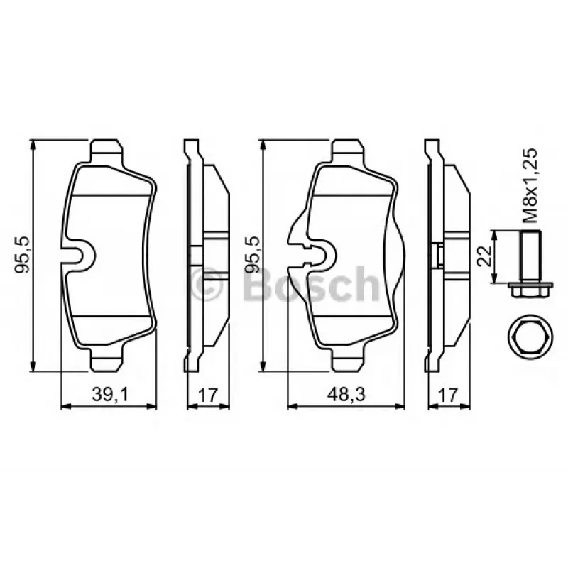 Колодки гальмівні (задні) Mini (R56)/Roadster (R59)/Clubman (R55) 06-15