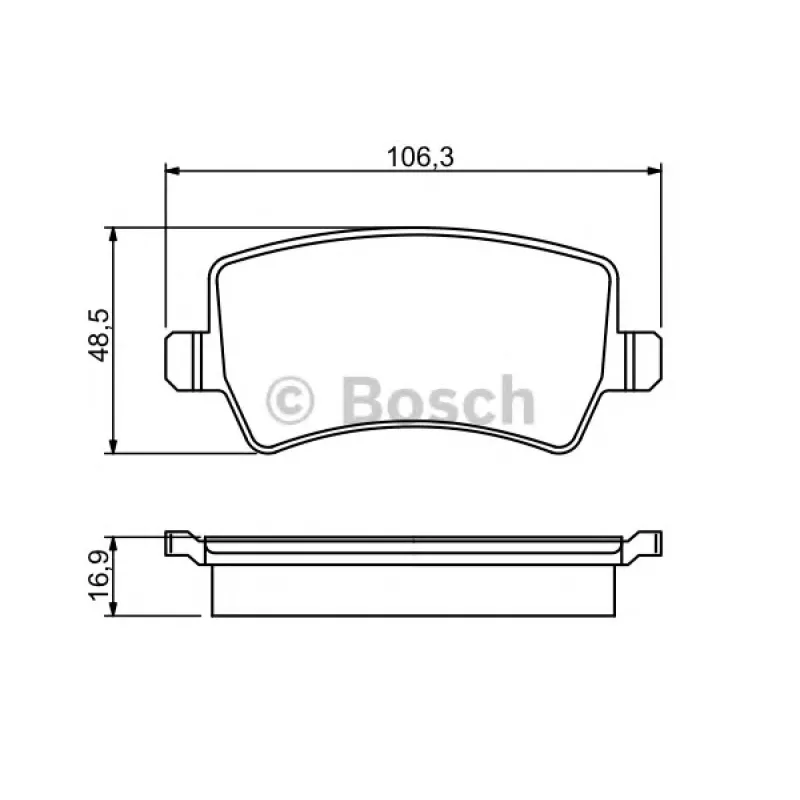 Колодки гальмівні (задні) Ford Galaxy/S-Max 06-15/Volvo S60/S80/V60/V70/XC60/XC70 08-/Land Rover 11