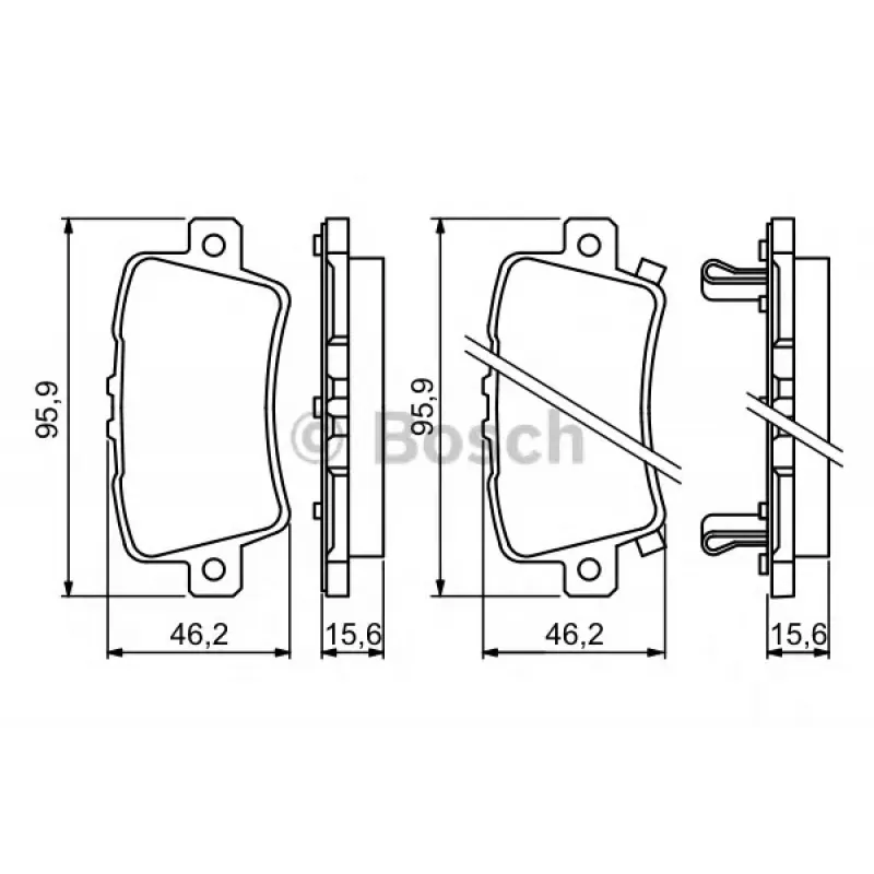 Колодки гальмівні (задні) Honda Civic 1.4-2.2 05-