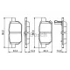 Колодки гальмівні (задні) Toyota Corolla/Auris 06-14/IQ/Urban Cruiser 09-15/Prius 12-/Yaris 05-