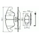 Колодки гальмівні (передні) Audi A4 07-18/A5 07-(+датчик)