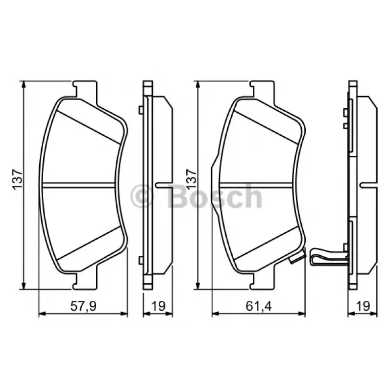 Колодки гальмівні (передні) Toyota Auris 06-12/Corolla 06-14