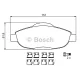 Колодки гальмівні (передні) Peugeot 308/CC/SW/3008 07- (Bosch) Q+