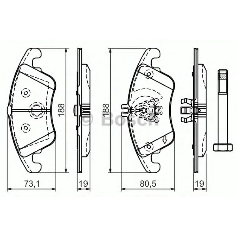 Колодки тормозные (передні) MB C-class (W204/C205) 07-/E-class (W212/C207) 09-16/SLK (R172)/CLS 11-