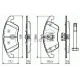 Колодки тормозные (передні) MB C-class (W204/C205) 07-/E-class (W212/C207) 09-16/SLK (R172)/CLS 11-