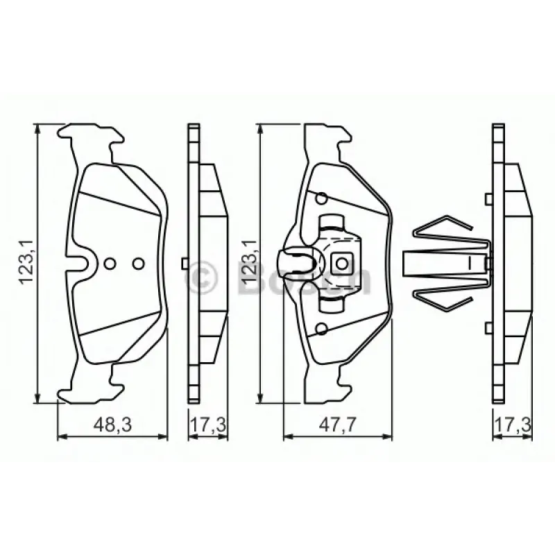 Колодки гальмівні (задні) BMW 1 (E81-82/E87-88)/3 (E90-93) 04-13/X1 (E84) 09-15
