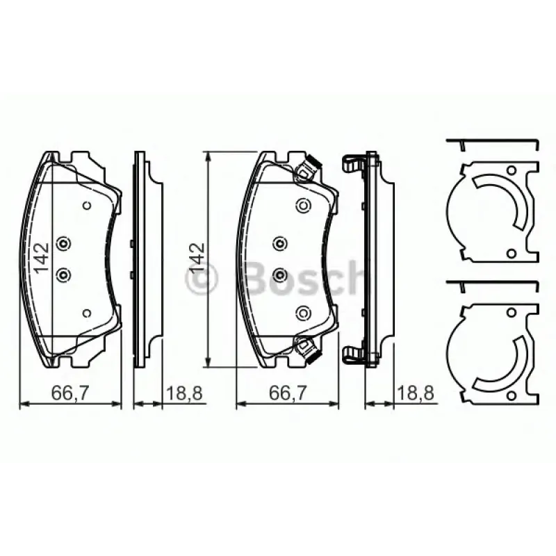 Колодки гальмівні (передні) Opel Astra J 12-/Insignia 08-