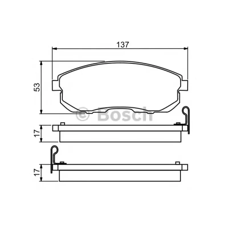 Колодки гальмівні (передні) Nissan Teana 03-08/Tiida 07-12