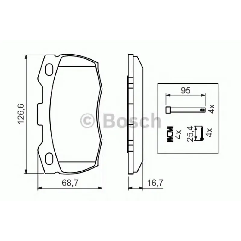 Колодки гальмівні (передні) Land Rover Defender 90-16