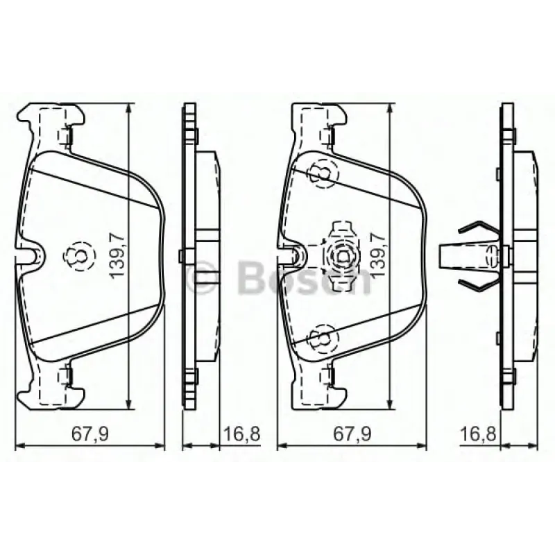 Колодки гальмівні (задні) BMW 5 (E60)/X5 (E70/F15)/X6 (E71/E72) 3.0-4.4 08- 