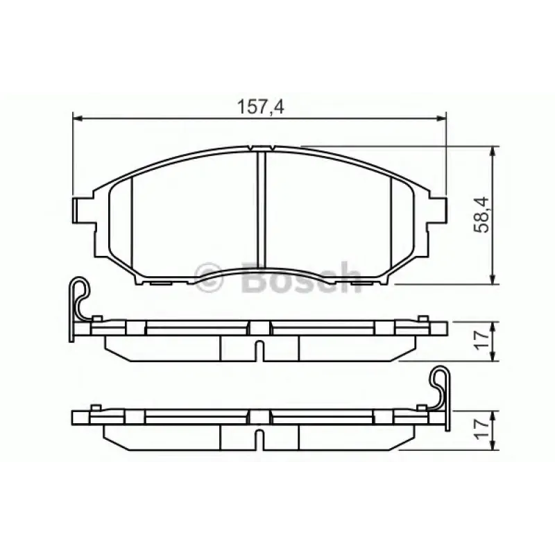 Колодки гальмівні (передні) Renault Koleos 08-/Nissan Qashqai 07-13/Pathfinder/NP300/Murano 05-