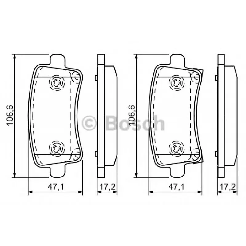 Колодки гальмівні (задні) Opel Insignia 08-17/Chevrolet Malibu/Saab 9-5 10-