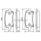 Колодки гальмівні (задні) Opel Insignia 08-17/Chevrolet Malibu/Saab 9-5 10-