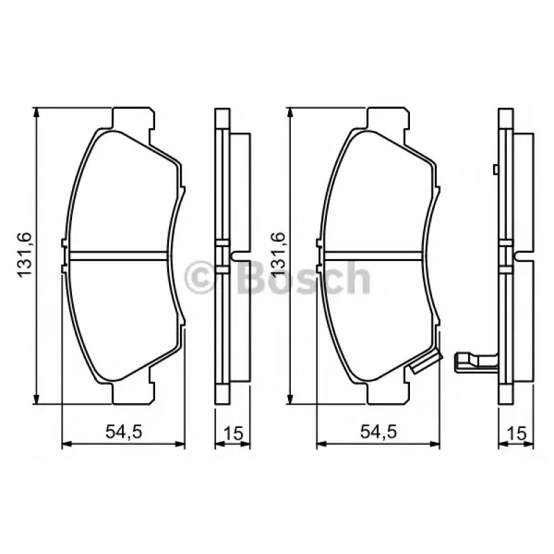 Колодки гальмівні (передні) Honda Civic V/VI 91-01/Jazz 02-08