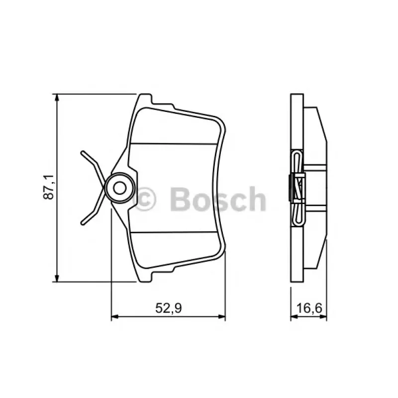 Колодки гальмівні (задні) Citroen Berlingo/Peugeot 308/Partner 08-