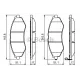 Колодки гальмівні (передні) Chevrolet Lacetti 05-/Aveo 03-13
