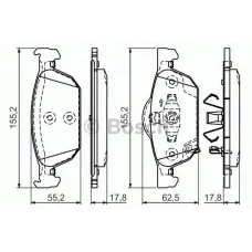 Колодки гальмівні (передні) Honda Accord VIII 08-