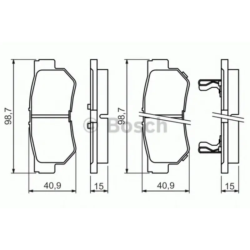Колодки гальмівні (задні) Hyundai Tucson 2.0 CRDi 04-10