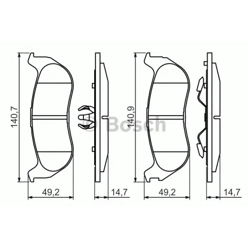 Колодки гальмівні (задні) Jeep Cherokee 01-08/Wrangler II 96-07 (KELSEY-HAYES)