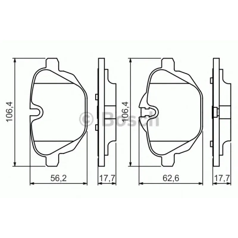 Колодки гальмівні (задні) BMW 5 (F07/F10-11) 09-17/(G30-31/F90)/6 (G32)/7 (G11-12) 16-