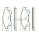 Колодки гальмівні (передні) Chevrolet Aveo 11-/Opel Astra J 09-