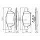 Комплект гальмівних колодок (передніх) Renault Fluence/Megane/Scenic 08-