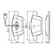 Колодки гальмівні (передні) Fiat Doblo/Opel Combo 10-