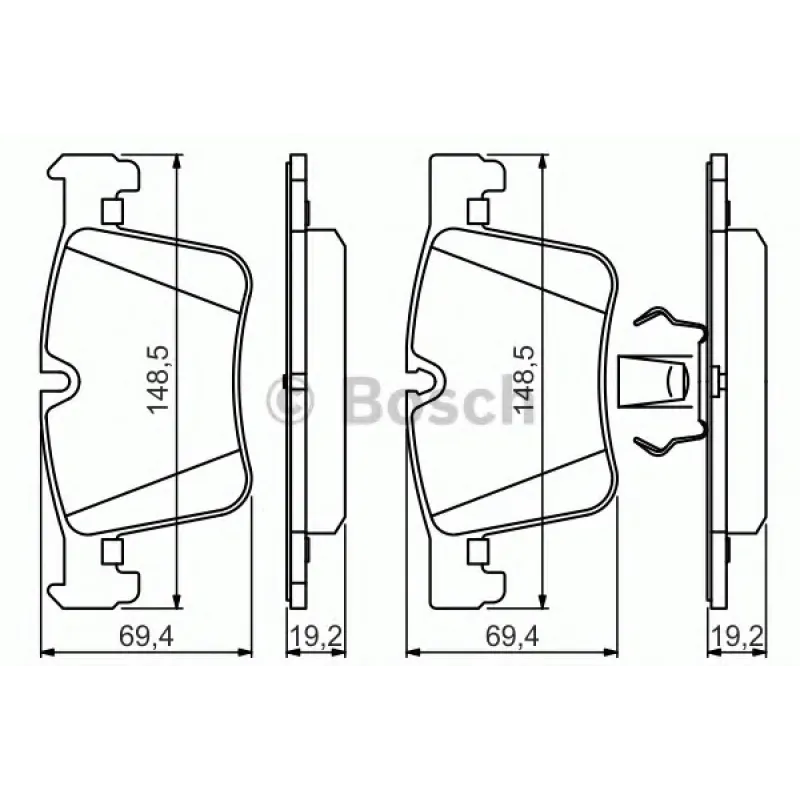 Колодки гальмівні (передні) BMW 1 (F20-21)/2 (F22/F87/F45-46)/3 (F30-31/F34/F80)/4 (F32/F36)/X3 11-