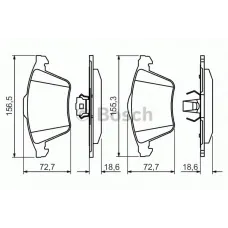 Колодки гальмівні (передні) Ford Focus/Mazda 3 05-14/Opel Vectra C 05-08/Volvo C30/S40/V40/V50 03-