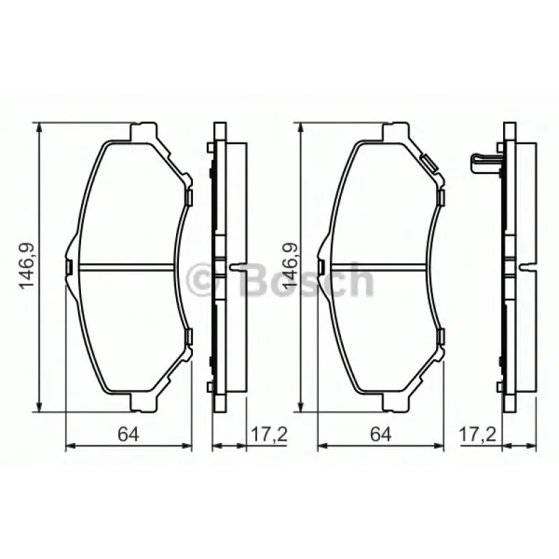 Колодки гальмівні (передні) Chrysler Grand Voyager V 07-/Dodge Caravan 08-/VW Routan 08-13